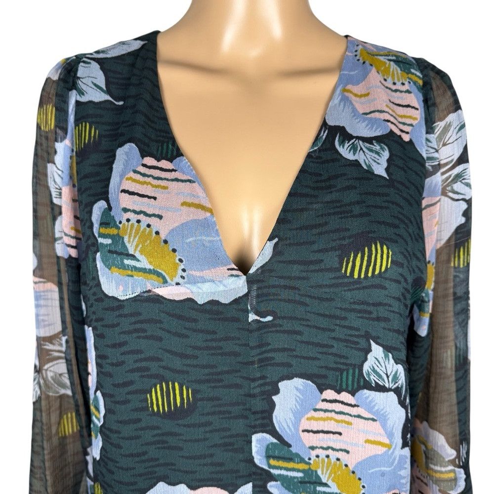 Joie NWT New $428 Joie Odilia Mini Silk Long Sleeve Dress Size 8 Size M / US 6-8 / IT 42-44 - 9 Thumbnail