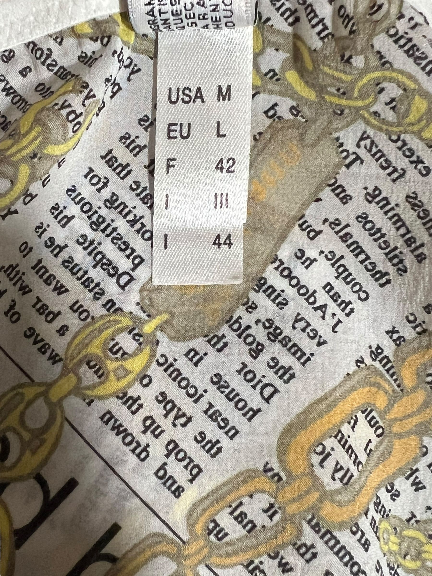 John Galliano John Galliano 2000s Newspaper Chain Slip Dress Size L / US 10 / IT 46 - 9 Thumbnail
