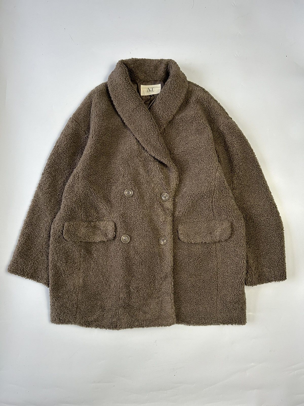 ATSURO TAYAMA × Designer × Japanese Brand ATSURO TAYAMA FLEECE DOUBLE BREAST BUTTON JACKET Size M / US 6-8 / IT 42-44 - 1 Thumbnail