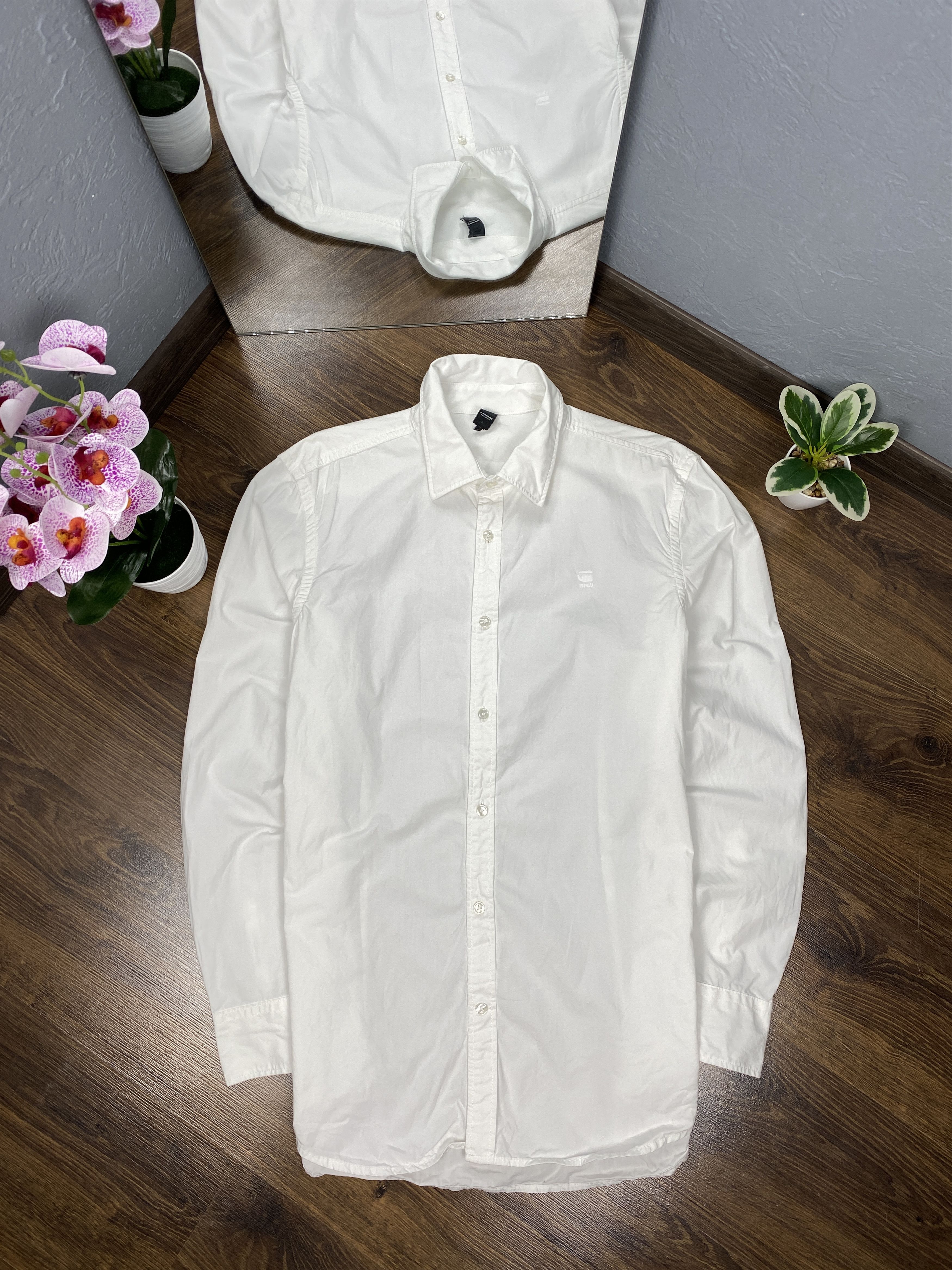 G-Star G Star Raw vintage white long sleeve shirt Size US XL / EU 56 / 4 - 1 Thumbnail