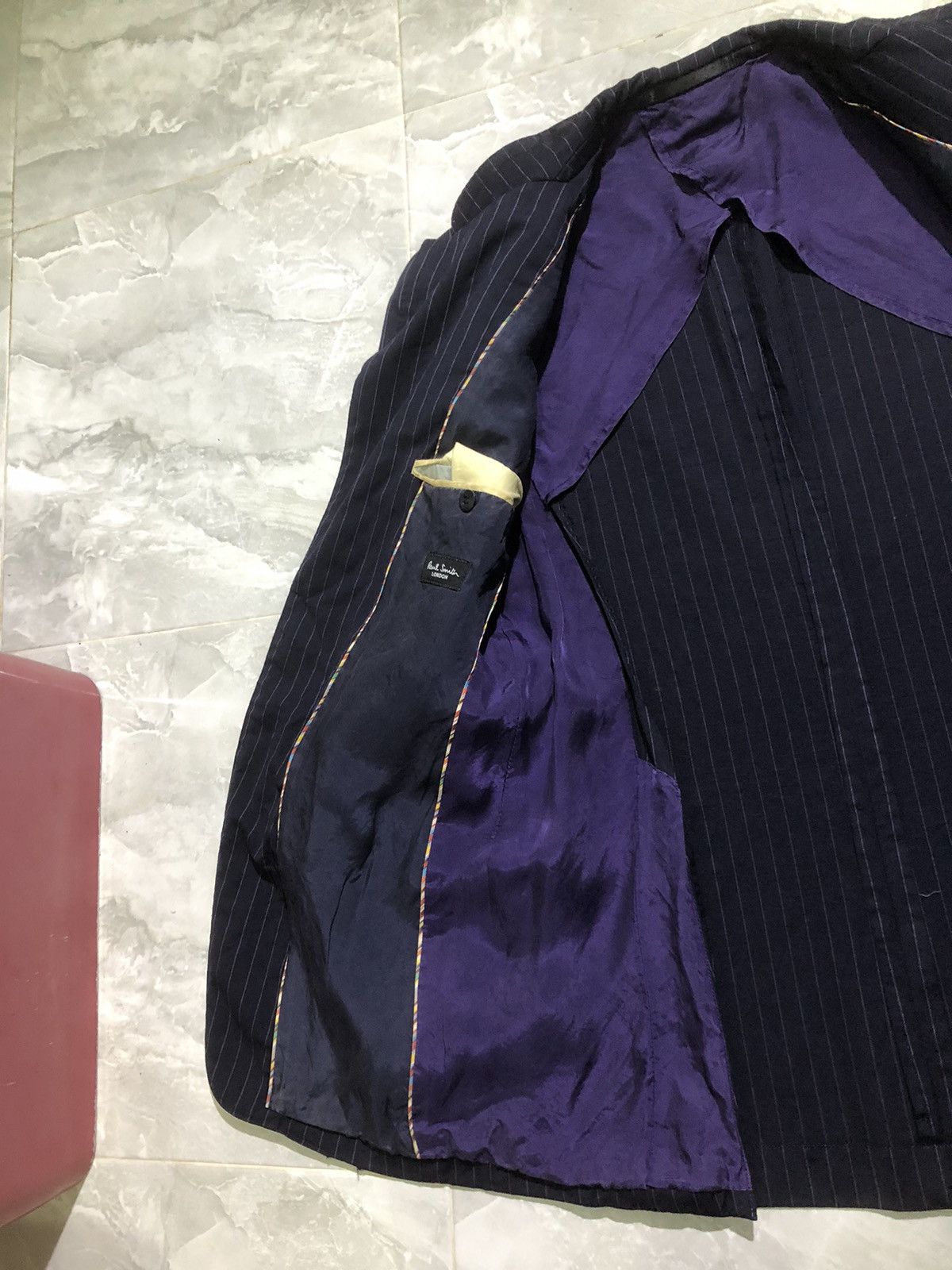 Cerruti 1881 × Paul Smith Paul Smith x Lanificio Cerruti stripe blazer single breasted Size 38R - 9 Thumbnail