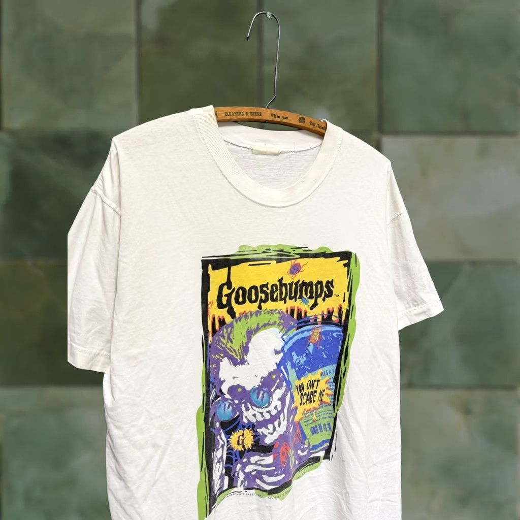 Vintage VINTAGE Goosebumps Graphic White Tee Shirt M Mens 90s 90’s Large ML Men T-Shirt White Goosebumps Graphic 90s Theme Size US M / EU 48-50 / 2 - 1 Thumbnail