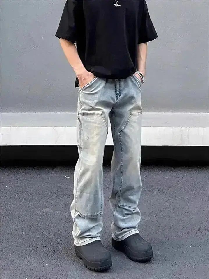 Japanese Brand Retro straight leg jeans Size US 32 / EU 48 - 3 Thumbnail