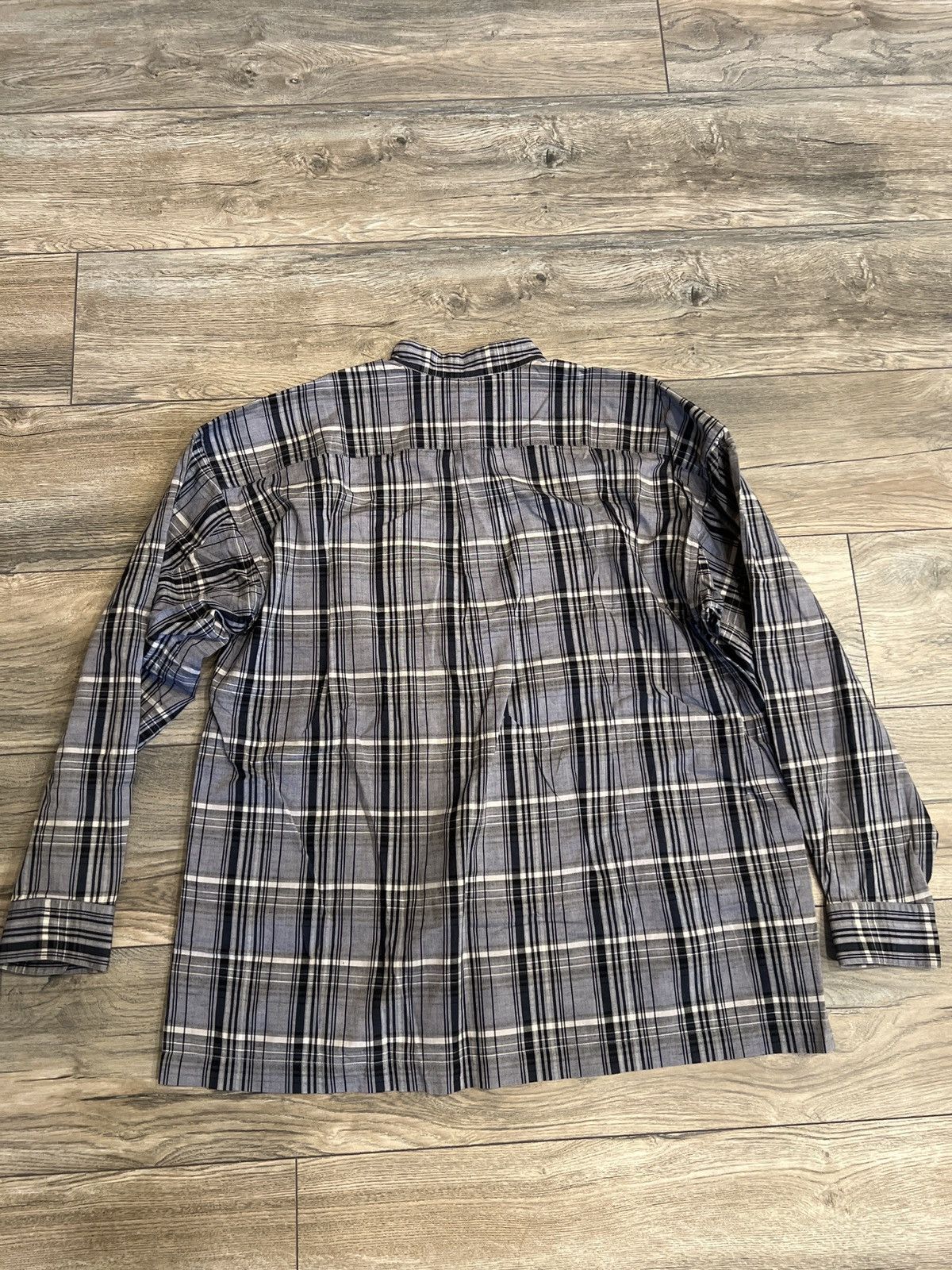 Issey Miyake Issey Miyake 80s Brush Tag Band Collar Button up Shirt Size US M / EU 48-50 / 2 - 2 Thumbnail