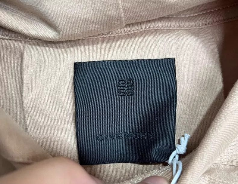 Givenchy Givenchy Khaki Small Logo Hooded Long-Sleeved T-Shirt Size US XXL / EU 58 / 5 - 6 Thumbnail