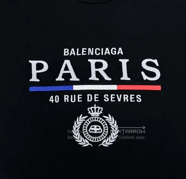 Balenciaga Balenciaga Black Embroidered Wheat Crown Lock and Letter L Size US M / EU 48-50 / 2 - 4 Thumbnail