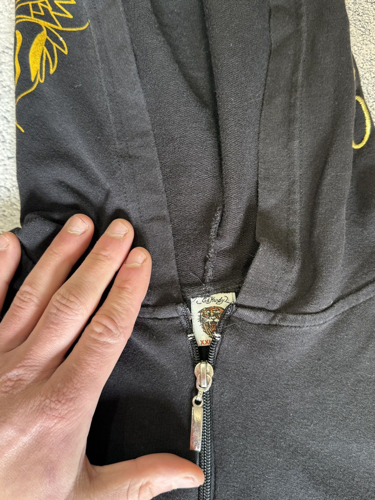 Ed Hardy Vintage Ed Hardy Tiger Zip Hoodie Tattoo Christian Audigier Size XXL / US 16-18 / IT 52-54 - 21 Thumbnail