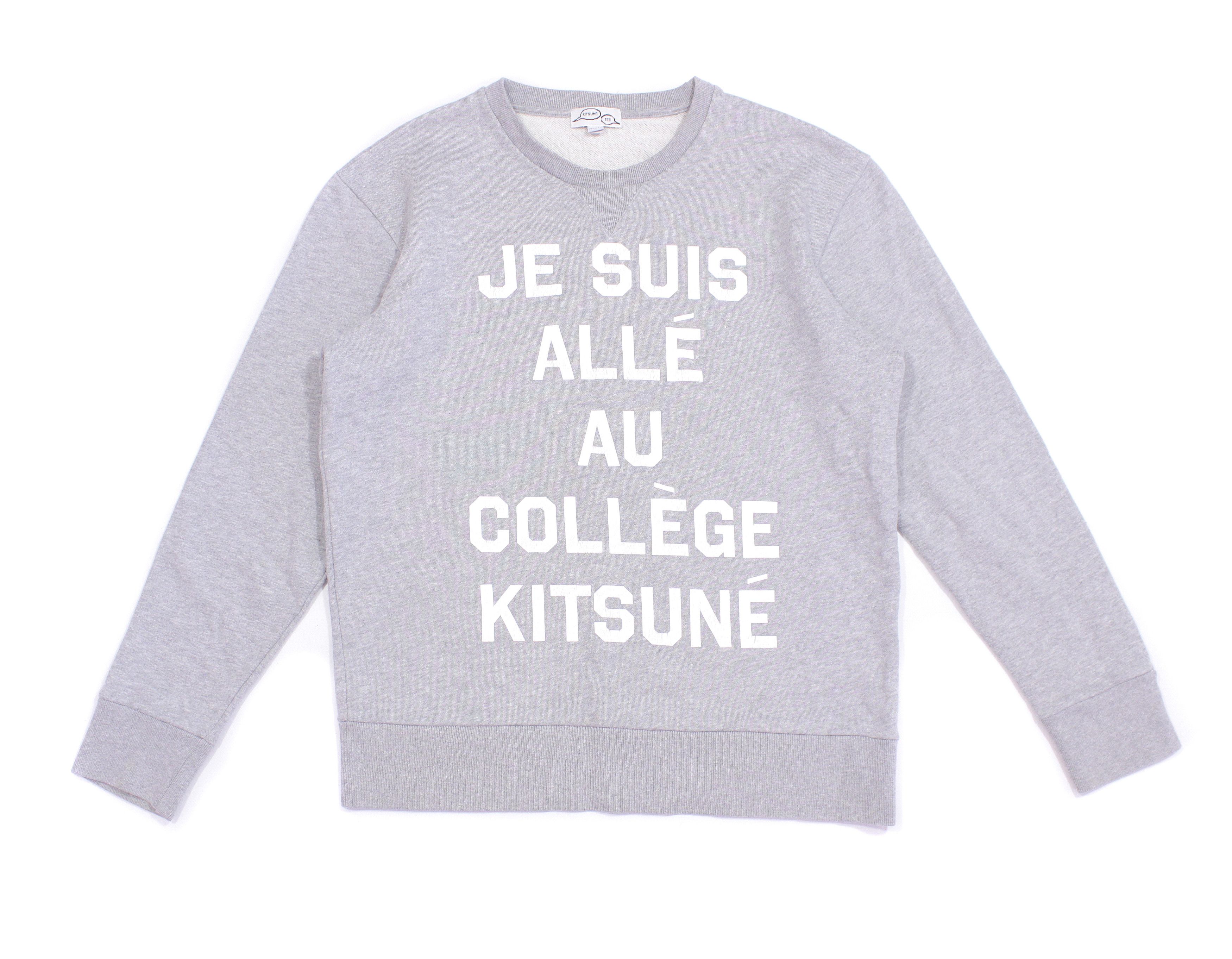 Maison Kitsune Big Logo College Sweatshirt Size US M / EU 48-50 / 2 - 1 Thumbnail