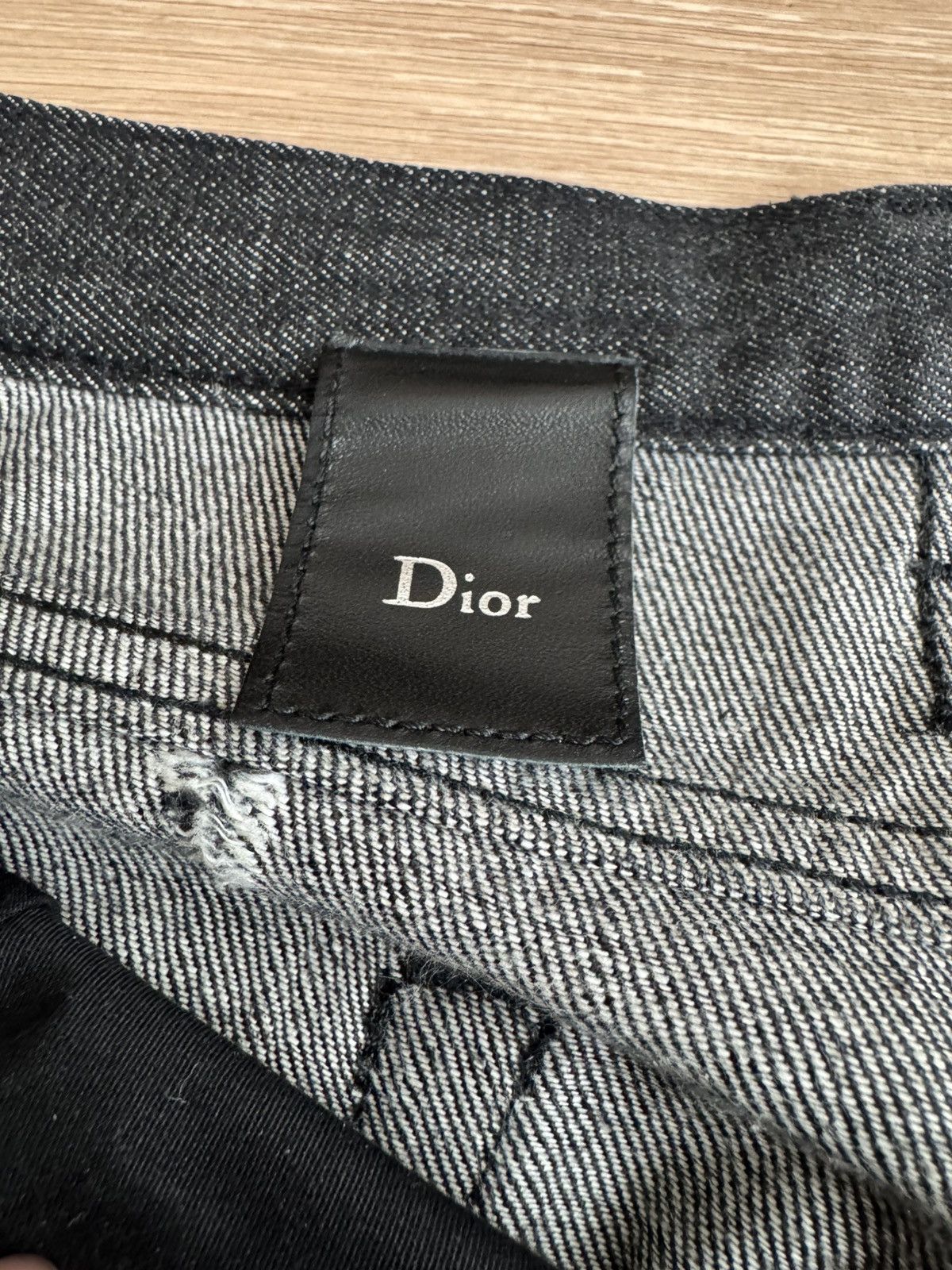 Dior SS 2004 strip destroyed jeans Size US 34 / EU 50 - 3 Thumbnail