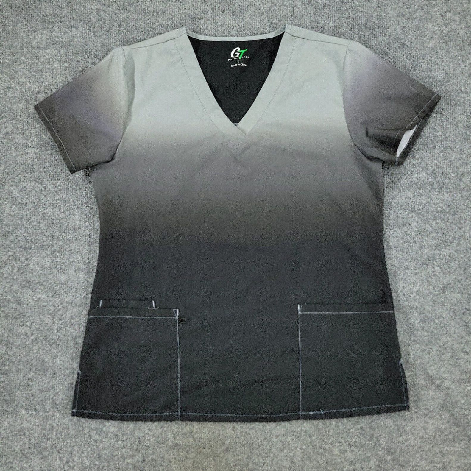 Tasc Performance GT Performance Scrub Top Shirt Women's Large Gray
