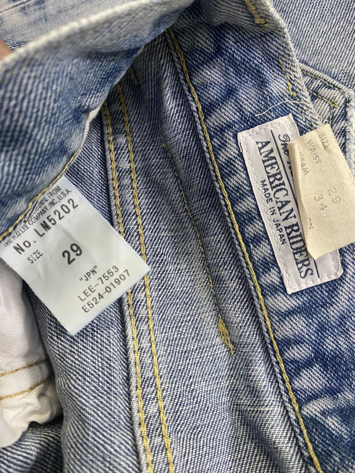 Lee × Vintage Flared Jeans Vintage Lee Riders Distressed Denim Size US 30 / EU 46 - 15 Thumbnail