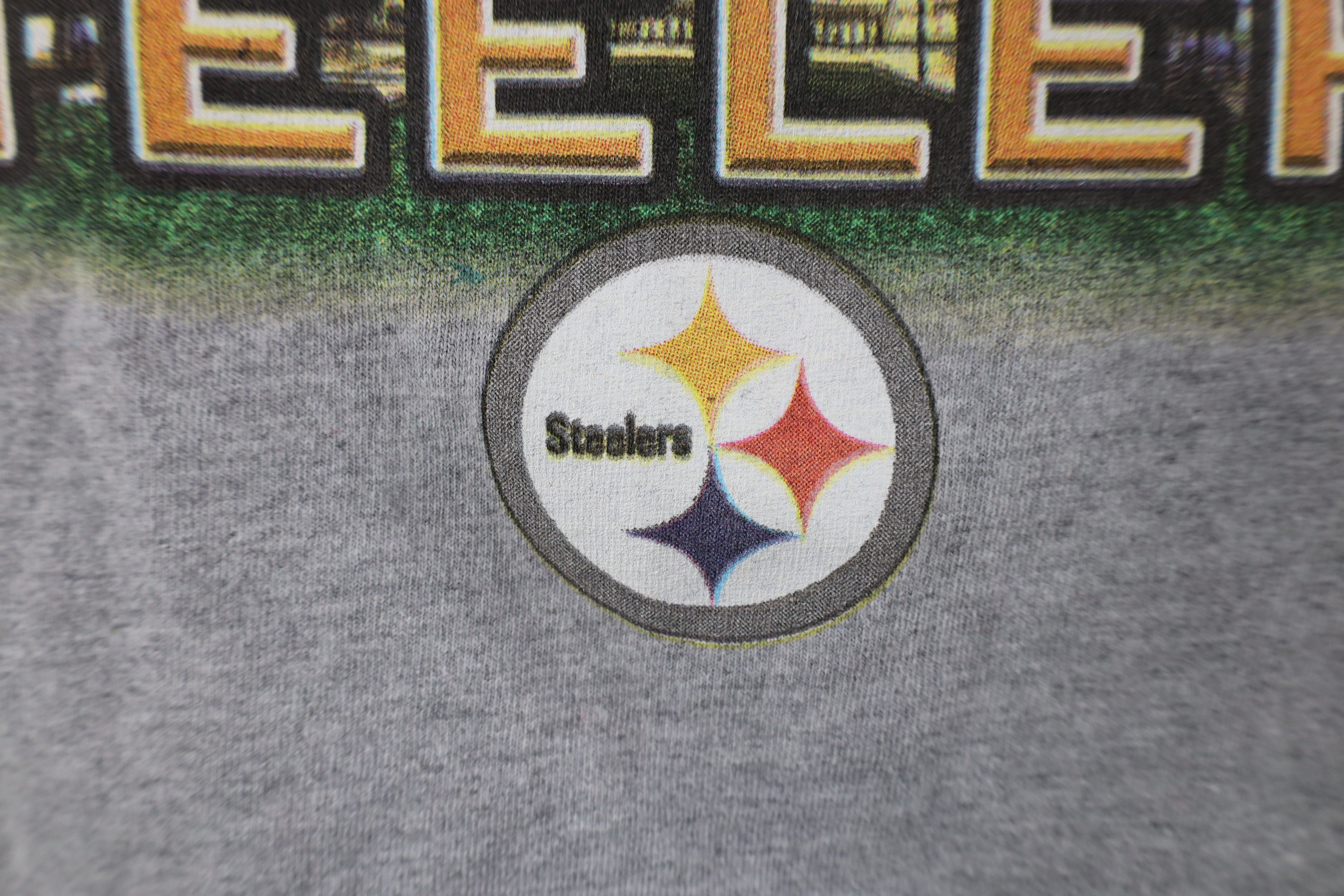 Vintage Y2K Super Bowl XLV Pittsburgh Steelers Football T-Shirt Size US L / EU 52-54 / 3 - 6 Thumbnail