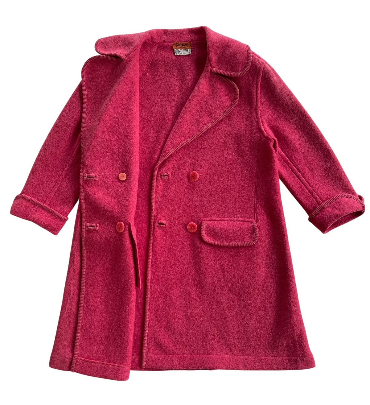 Missoni Missoni Wool Coat Pink Size M / US 6-8 / IT 42-44 - 3 Thumbnail