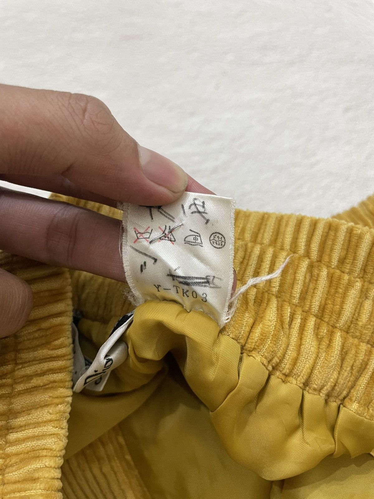 Christian Dior Monsieur Dior Corduroy Pants Mustard Yellow Pleated Trousers Size 23" - 7 Thumbnail