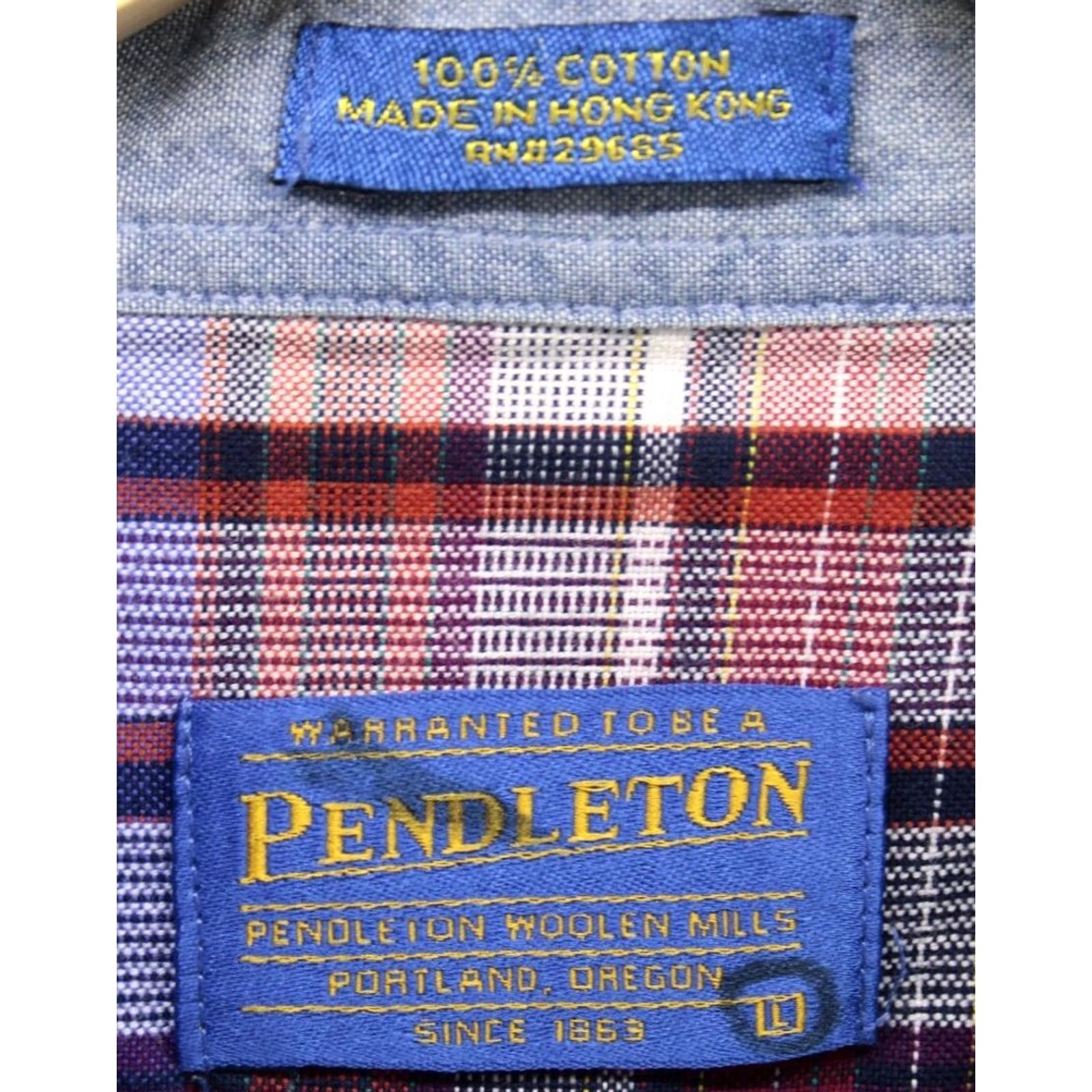 Pendleton Pendleton Shirt Mens L Men Original Board Plaid Long Sleeve Cotton Size US L / EU 52-54 / 3 - 5 Thumbnail