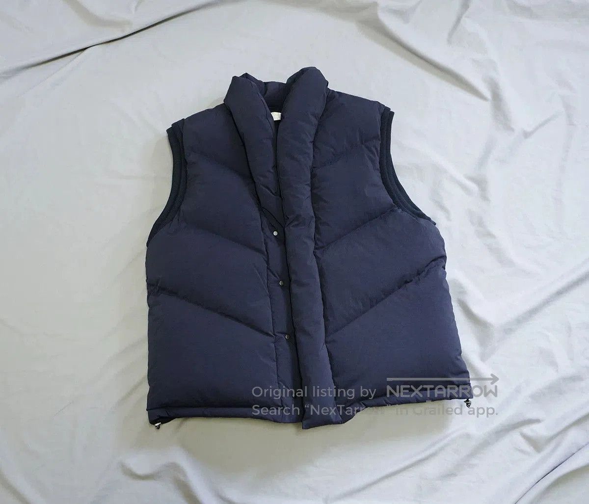 navy alaska down vest for winter.