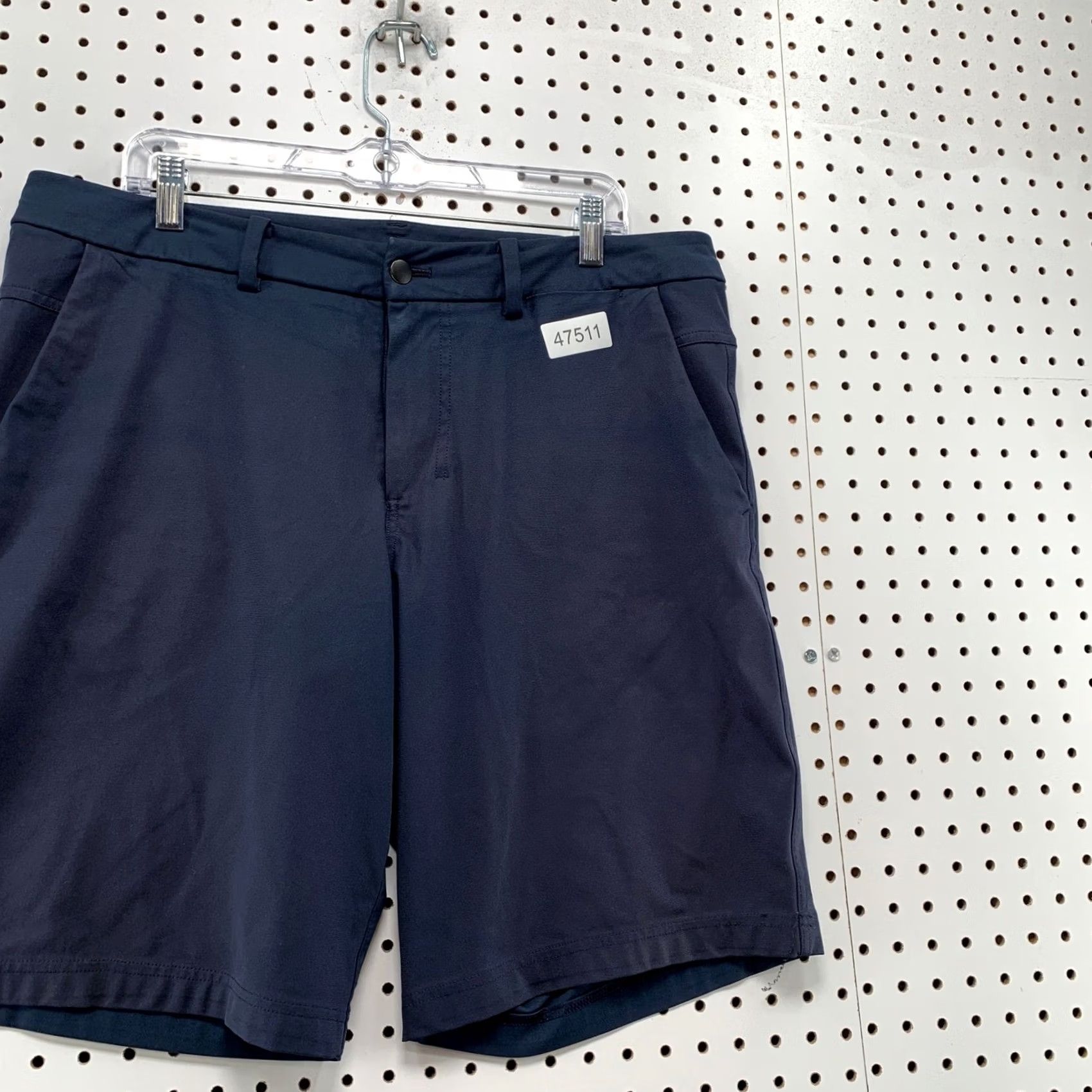 Lululemon Lululemon Commission Shorts Mens 37 Navy Blue Chino Performance Golf Quick Dry Stretch Breathable Pockets 9in Inseam Casual Travel Mens Size US 37 - 5 Thumbnail