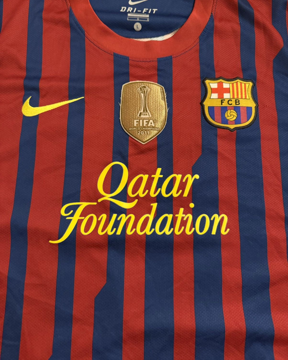 Nike 🔥Nike Barcelona #10 Messi 2011/12 Soccer Jersey/Messi TShirt Size US L / EU 52-54 / 3 - 6 Thumbnail