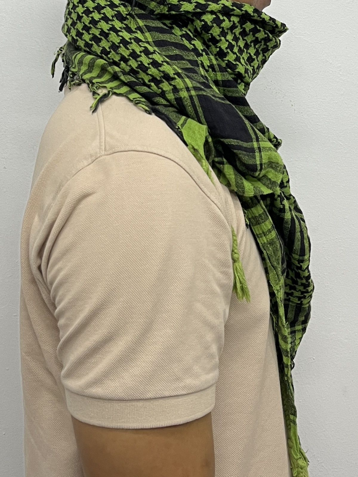 If Six Was Nine Green Keffiyeh Scarf Raf Simons Undercover Junya Style Size ONE SIZE - 9 Thumbnail