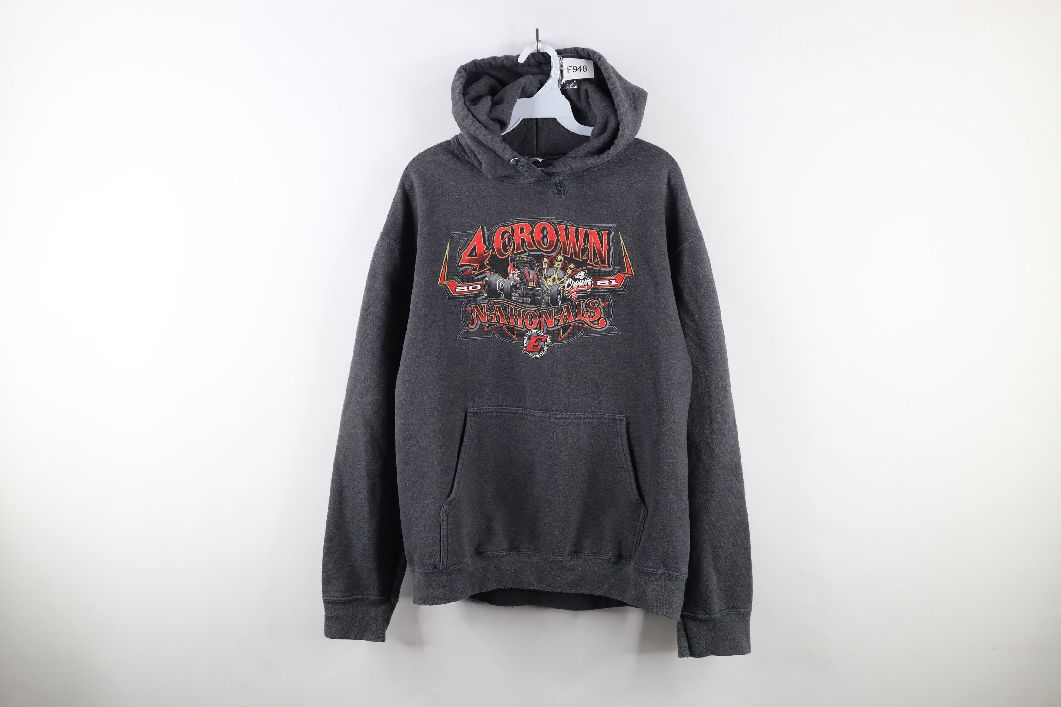 Vintage Y2K Streetwear Speedway 4 Crown Nationals Racing Hoodie Size US XL / EU 56 / 4 - 1 Thumbnail
