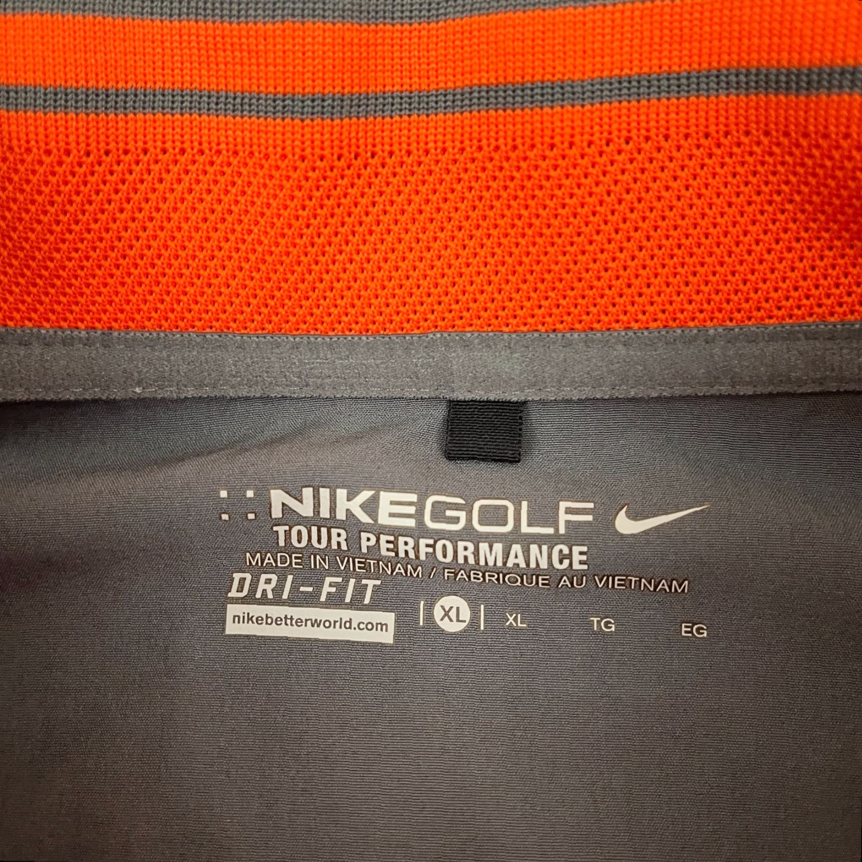 Nike Nike Golf Tour Performance Vest Men XL Gray Quarter Zip Pullover Dri-Fit Stretch Size US XL / EU 56 / 4 - 2 Thumbnail