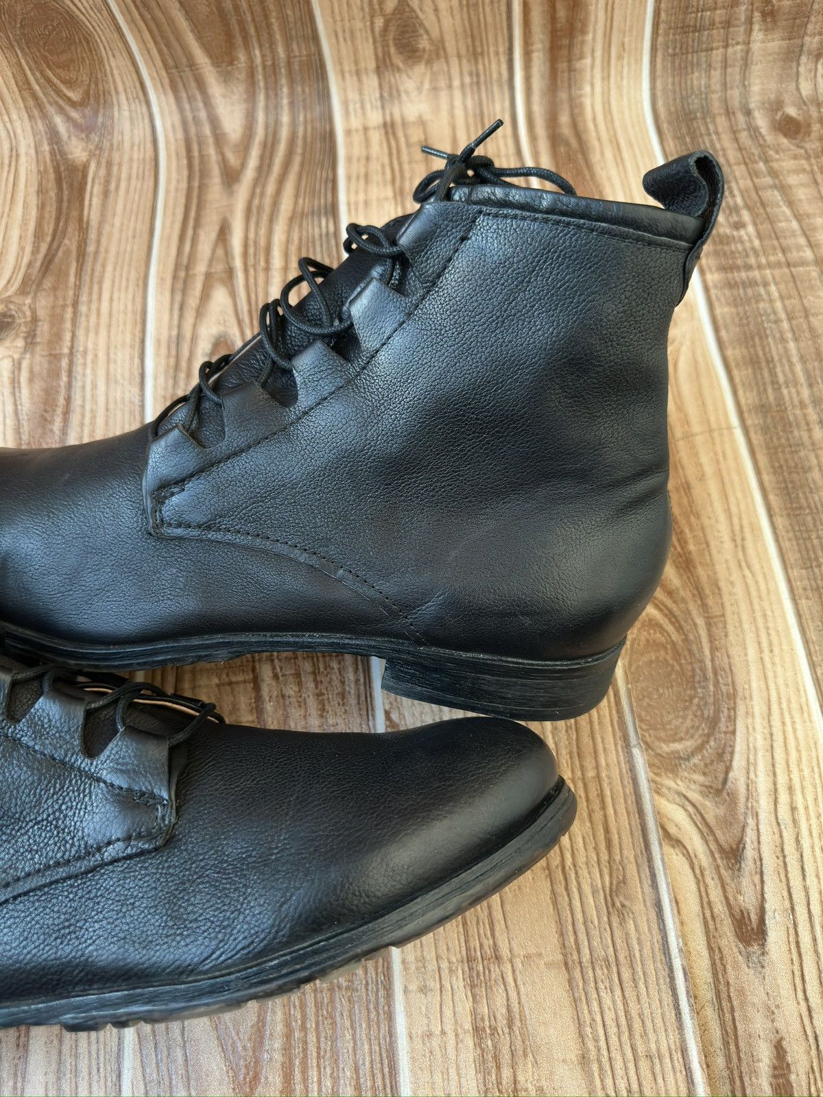A.S.98 AS 98 Air Step Black Leather Side Zip Boots like Rick Owens Size US 11 / EU 44 - 11 Thumbnail