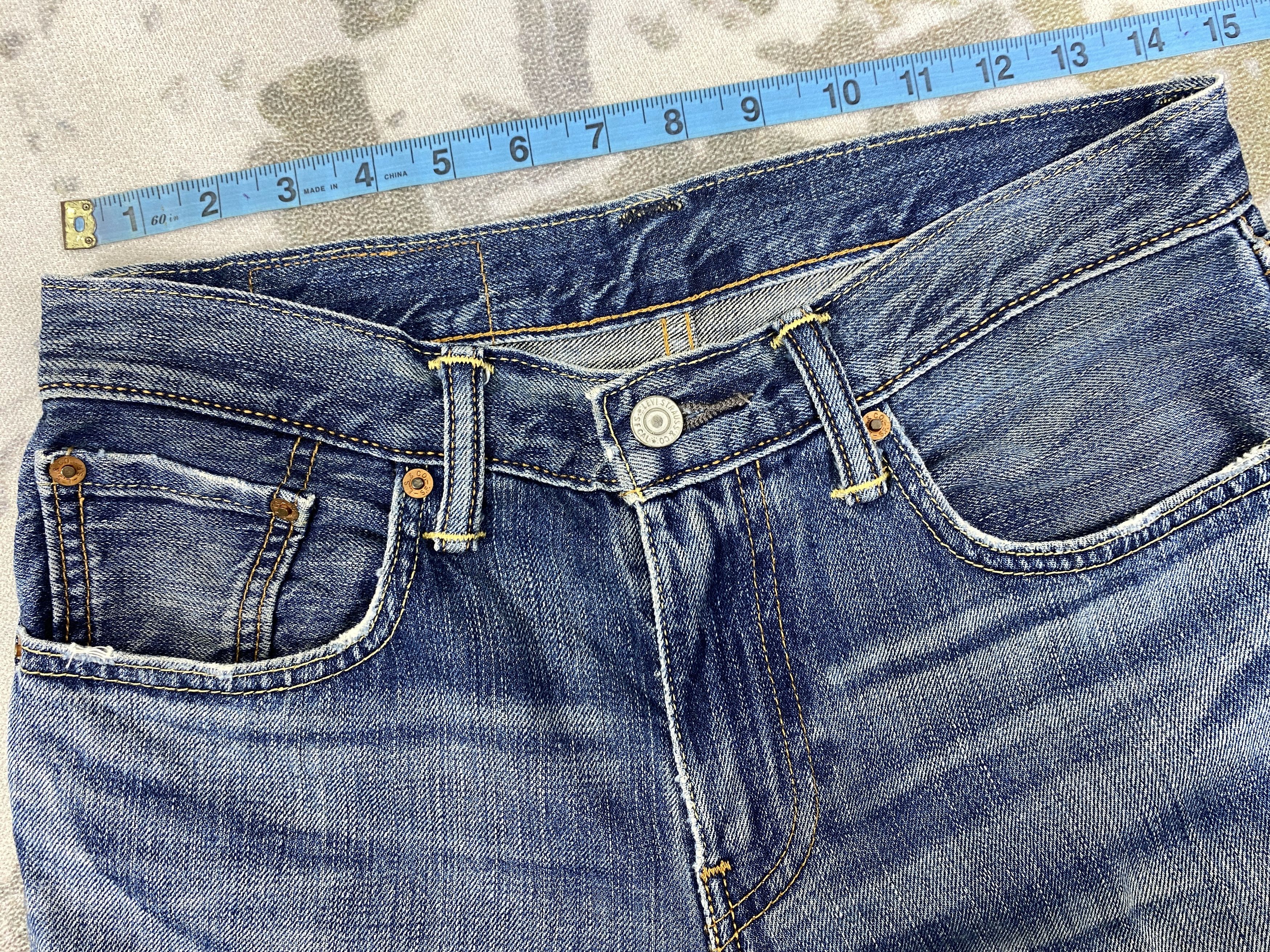 Levi's Distressed Blue Levi's 502 Jeans 29x27.5 Denim -SJ155 Size US 29 - 5 Thumbnail
