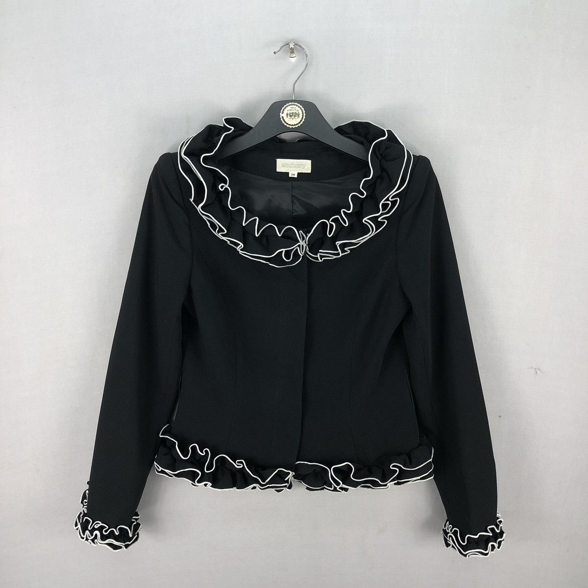 Japanese Brand Vintage Sanctuary Women Cropped Jacket Size XXS / US 00 / IT 34 - 1 Thumbnail