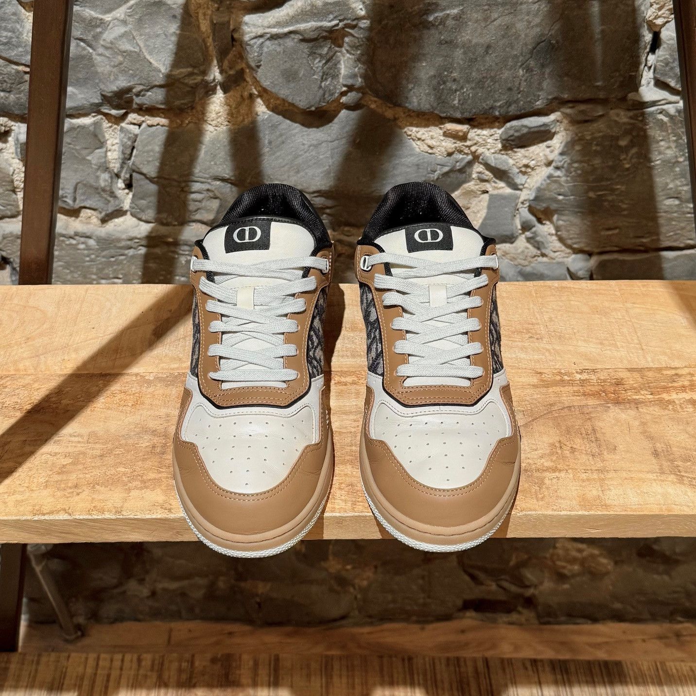 Dior Dior Light Brown Beige Oblique B27 Low-top Sneakers Size US 11 / EU 44 - 3 Thumbnail