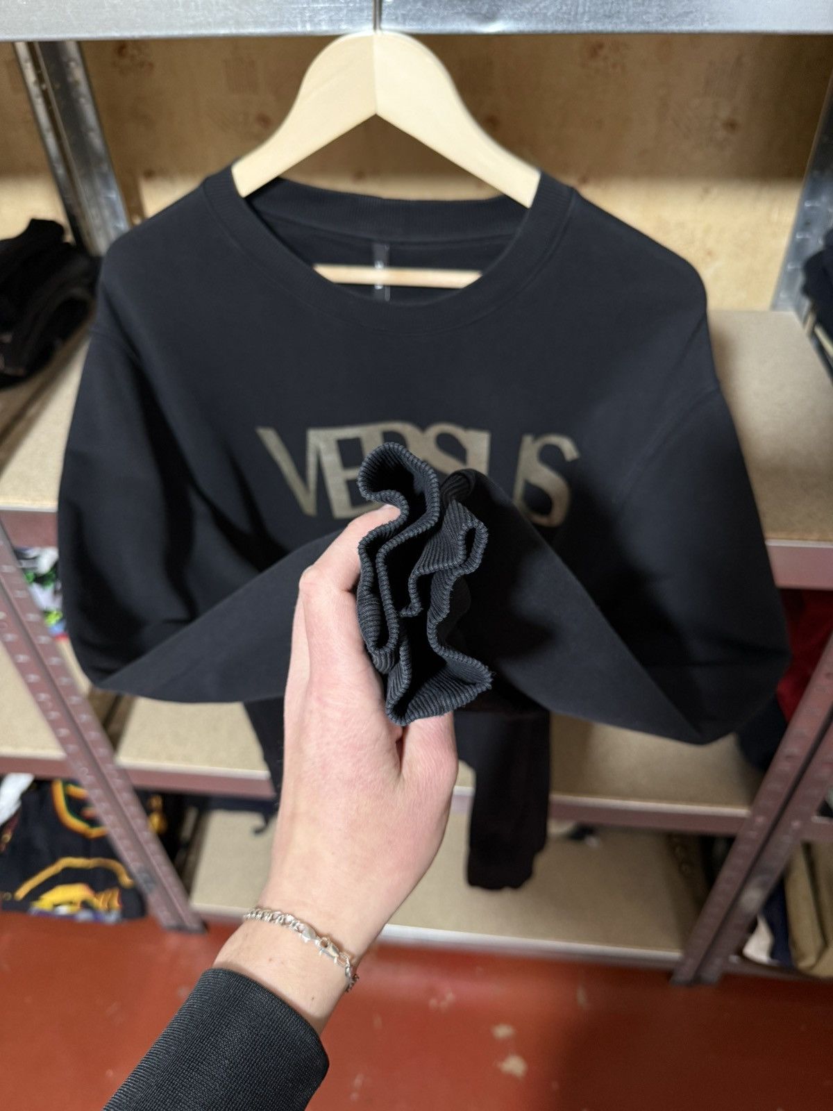 Versace × Versace Jeans Couture × Versus Versace Luxury Versace Versus Big Logo Sweatshirt Y2K Hype Size US L / EU 52-54 / 3 - 4 Thumbnail