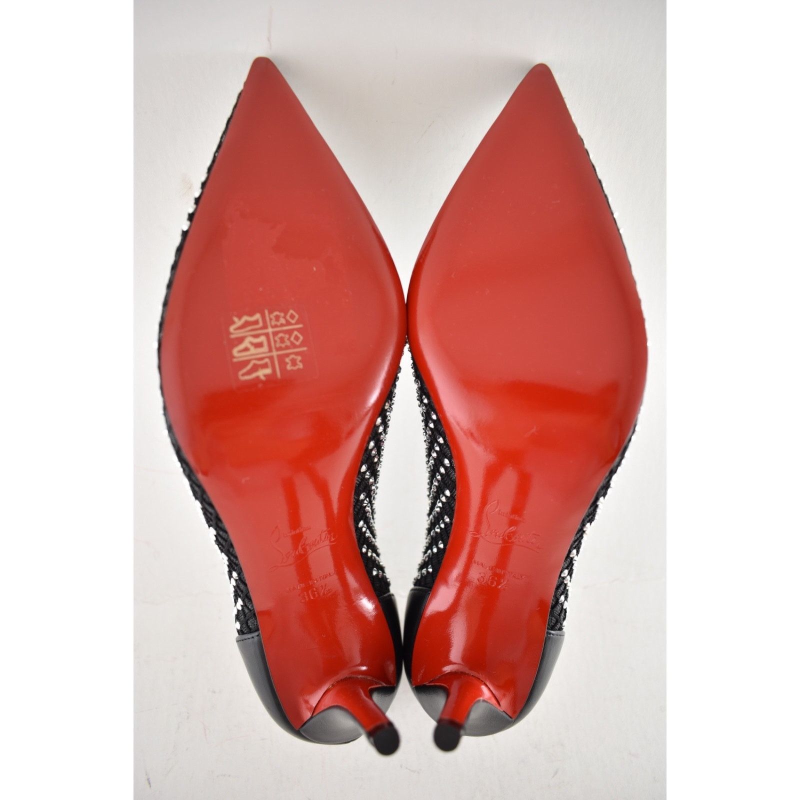 Christian Louboutin Christian Louboutin Apostropha Mesh Strass 80 Heel Pump 36.5 Size US 6.5 / IT 36.5 - 16 Thumbnail