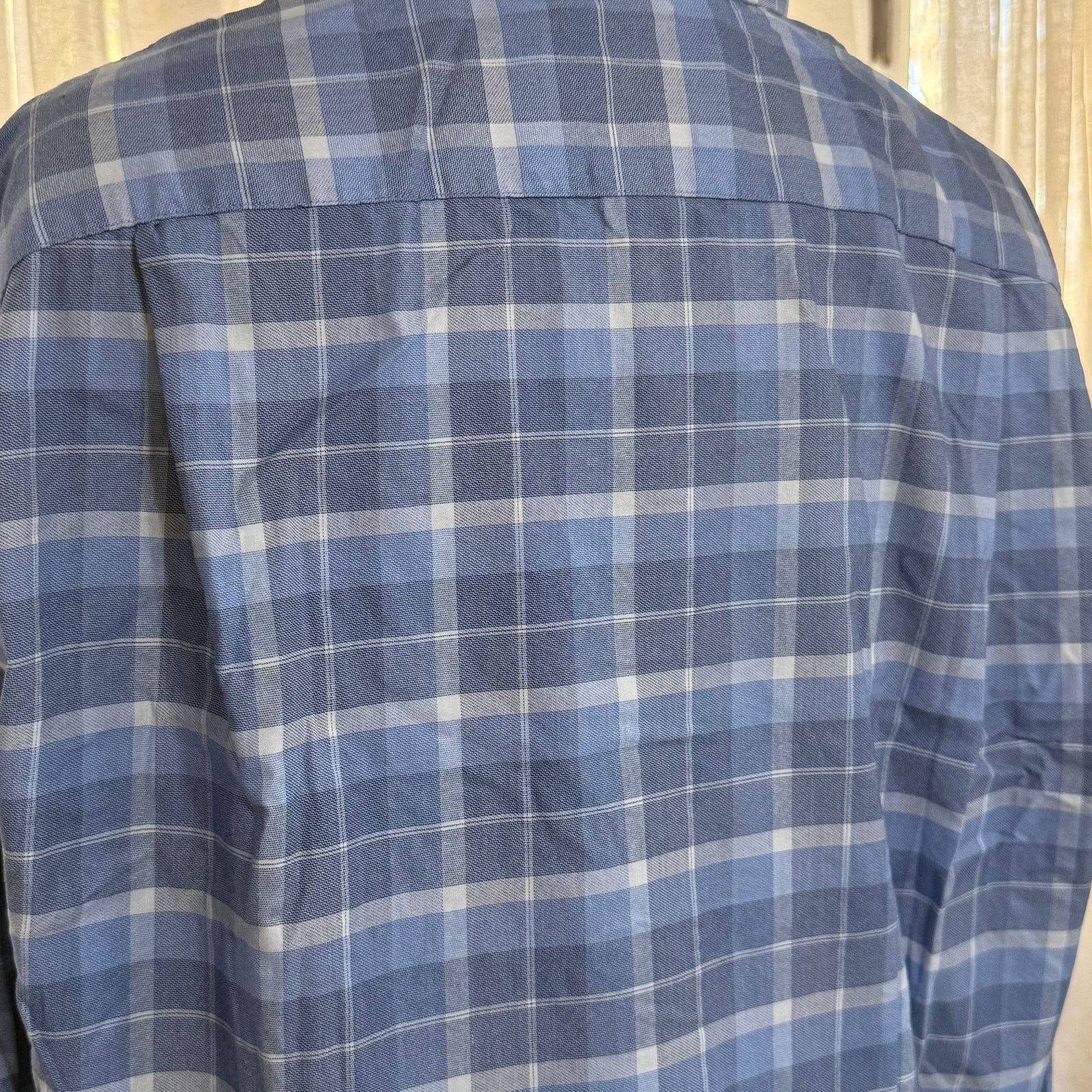 Tommy Hilfiger Tommy Hilfiger Blue Plaid Button-Up Shirt | Sz 16-16.5 Size US L / EU 52-54 / 3 - 5 Thumbnail