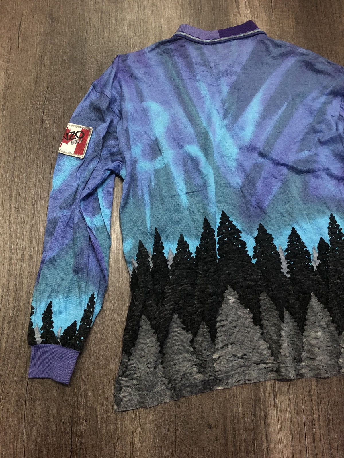 Kenzo × Vintage Vintage Kenzo Golf Long Sleeve Polo Shirt Size US S / EU 44-46 / 1 - 2 Thumbnail