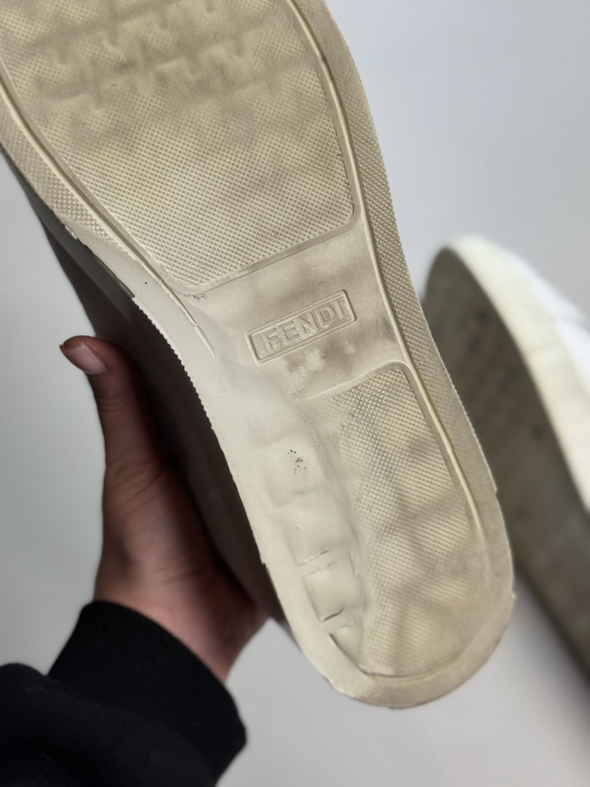 Fendi FF Monogram Leather Low Top Casual Lace Up Sneakers Shoes Size US 14 / EU 47 - 18 Thumbnail