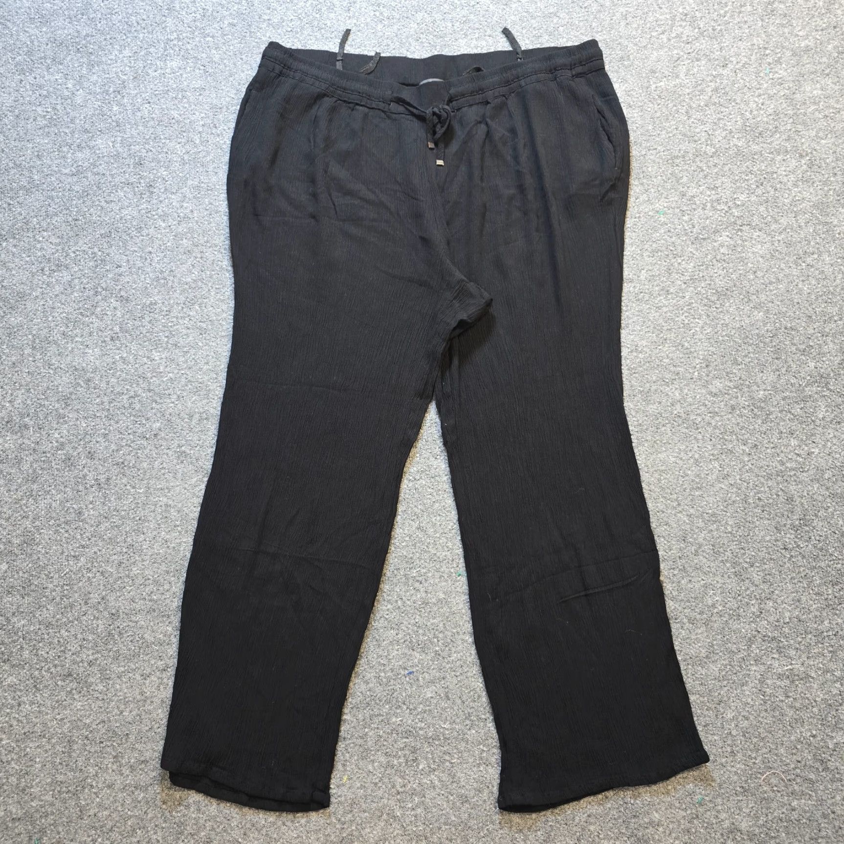 Vintage **Ulla Popken Black Petite Women's Size 20 Pull-On Straight Pants** User: Ulla Popken Black Petite Women's Size 20 Pull-On Straight Pants Size 42" / US 20 - 2 Thumbnail