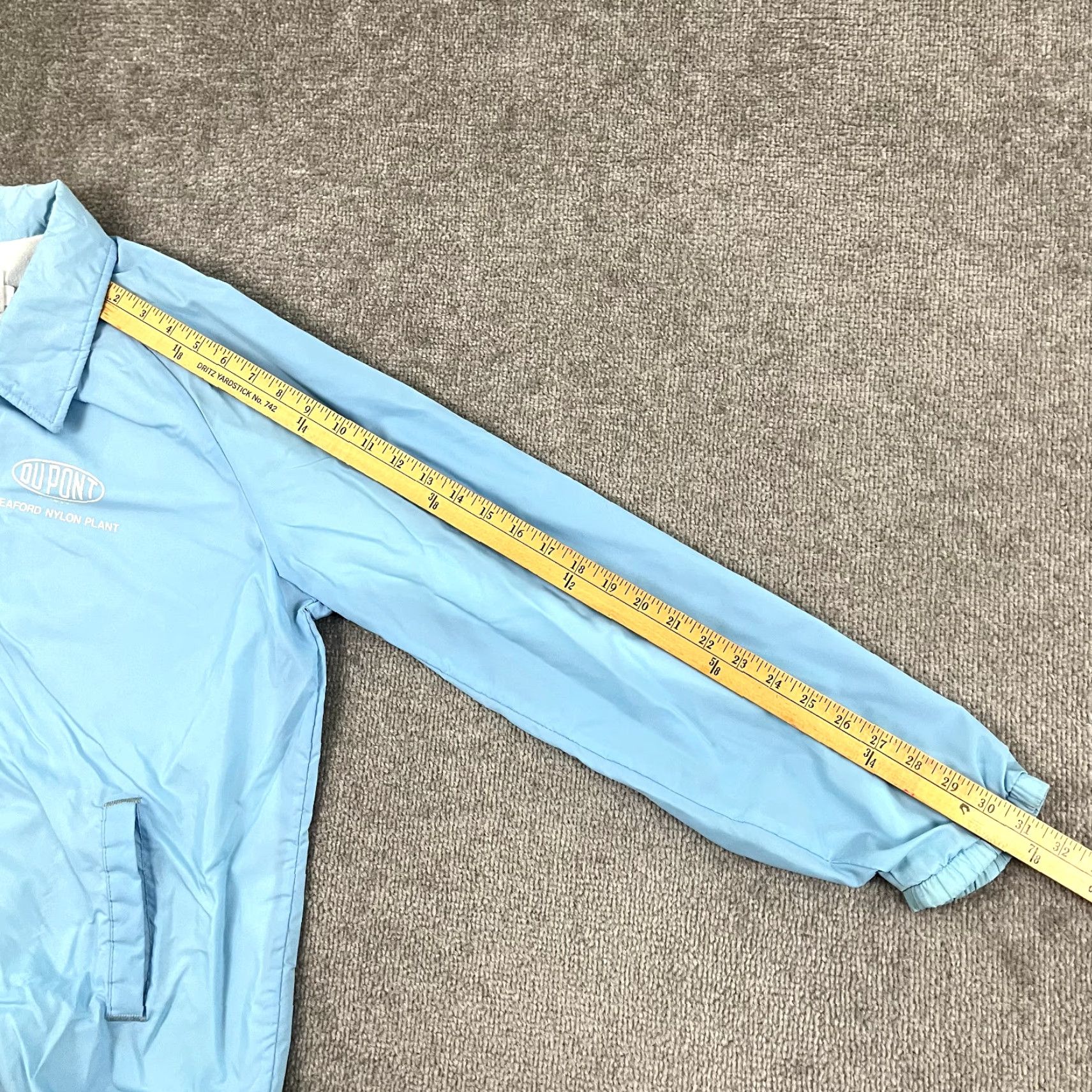 Chalk Line VINTAGE Chalk Line Jacket Mens L Blue Nylon 80s Seaford DE Overcoat Size US L / EU 52-54 / 3 - 6 Thumbnail