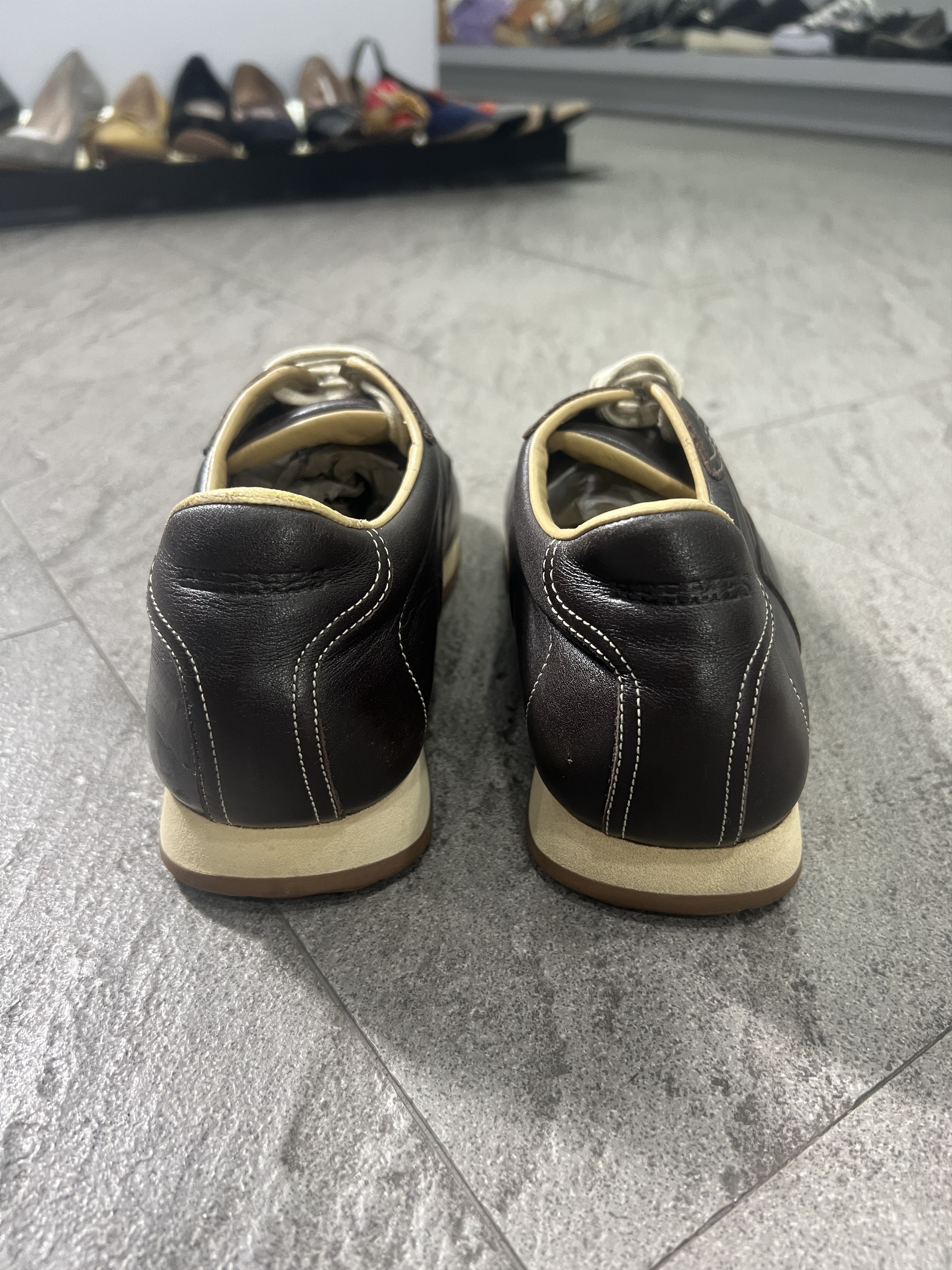 Hermes Hermes Leather Sneakers Brown H Logo Size 41 Italy Size US 8 / EU 41 - 5 Thumbnail