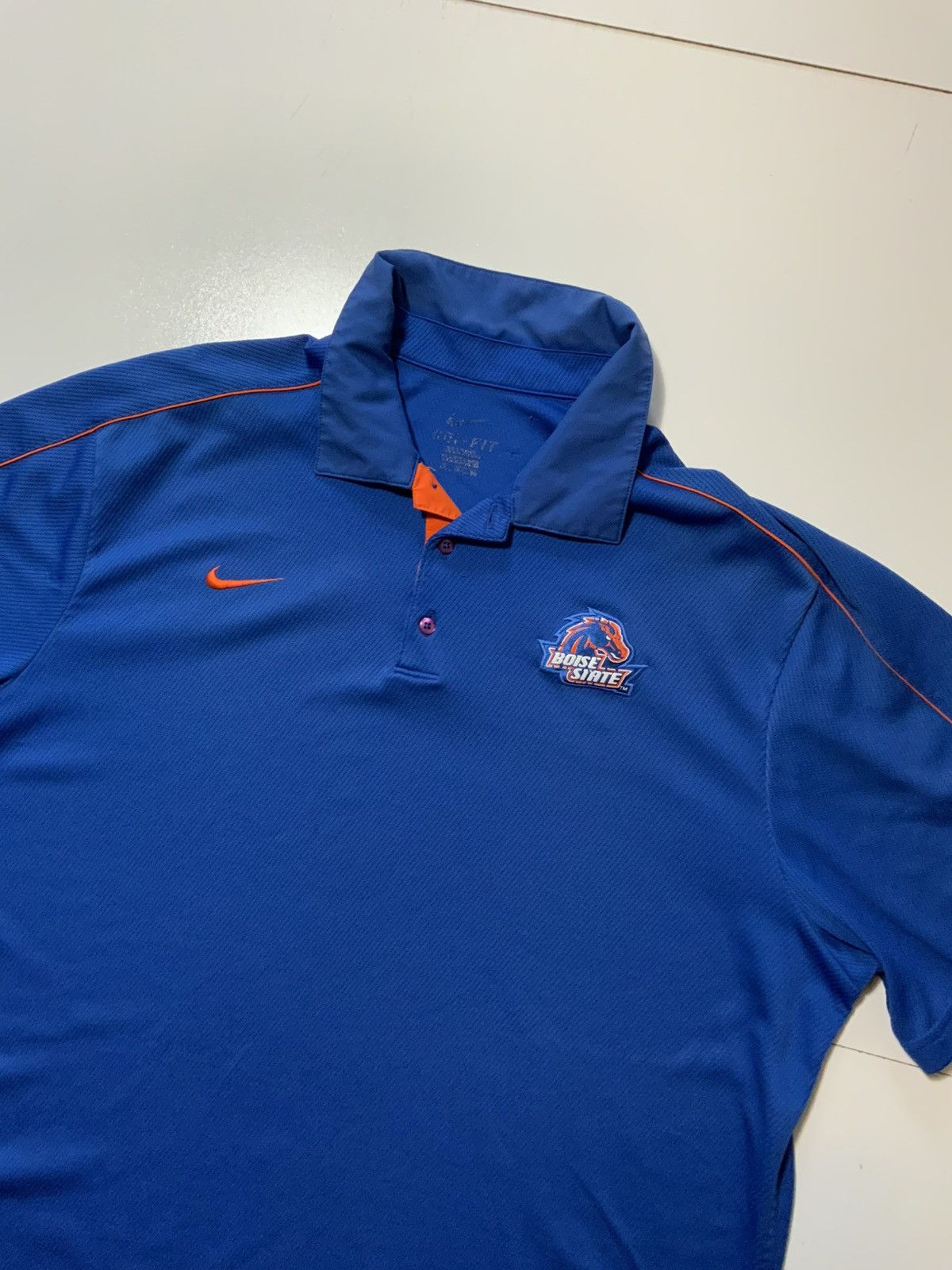 Nike Nike Dri Fit Boise State Broncos Logo Performance Polo Shirt Size US XL / EU 56 / 4 - 3 Thumbnail