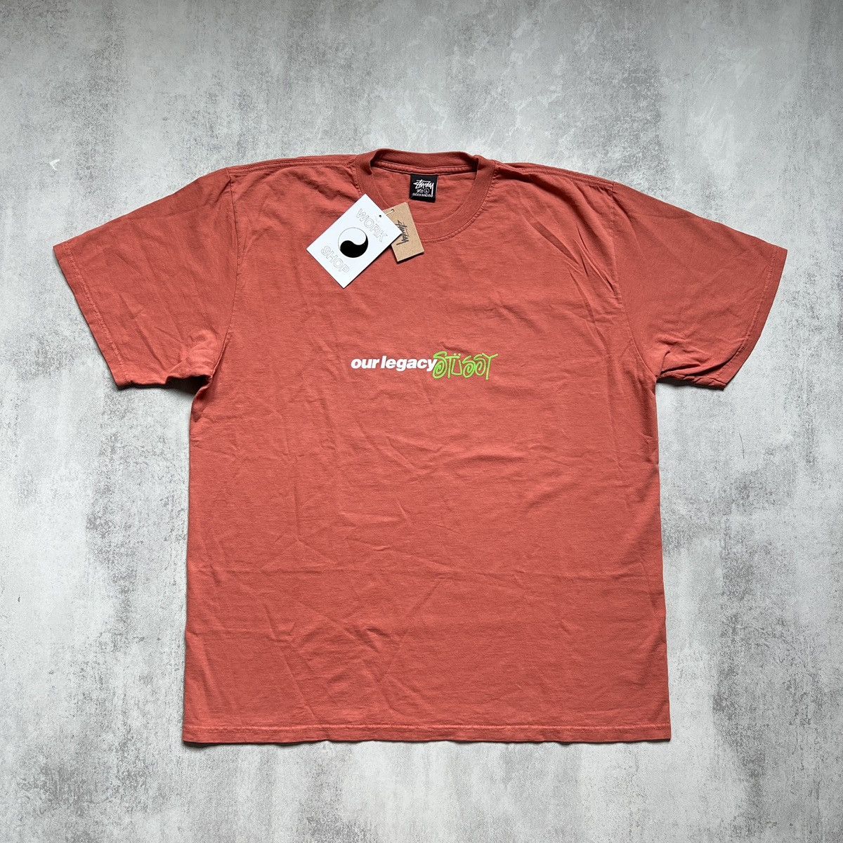 【Stussy x Our Legacy】Work Shop Swirl Pigment Dyed T-Shirt OL Work Shop Swirl Tee Pigment Dyed – Baby Blue | Tees | Stüssy