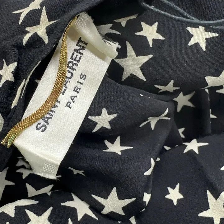 Saint Laurent Paris Saint Laurent Black Star Print Casual T-Shirt-2507 Size US S / EU 44-46 / 1 - 6 Thumbnail