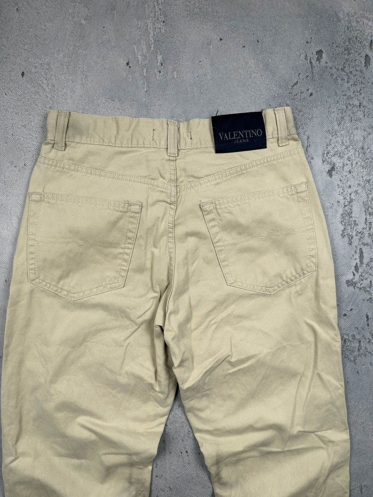 Valentino Valentino Jeans Vintage Beige Chino Pant Minimalist Trousers Size US 30 / EU 46 - 12 Thumbnail