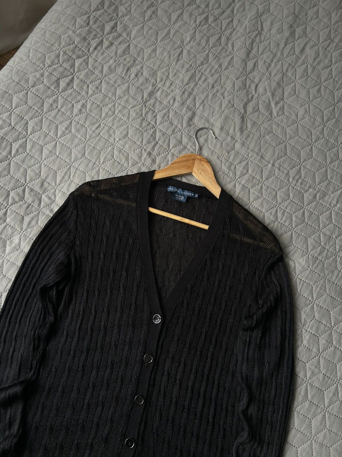 Polo Ralph Lauren Polo Ralph Lauren Vintage women's Viscose cardigan size L Size L / US 10 / IT 46 - 2 Thumbnail