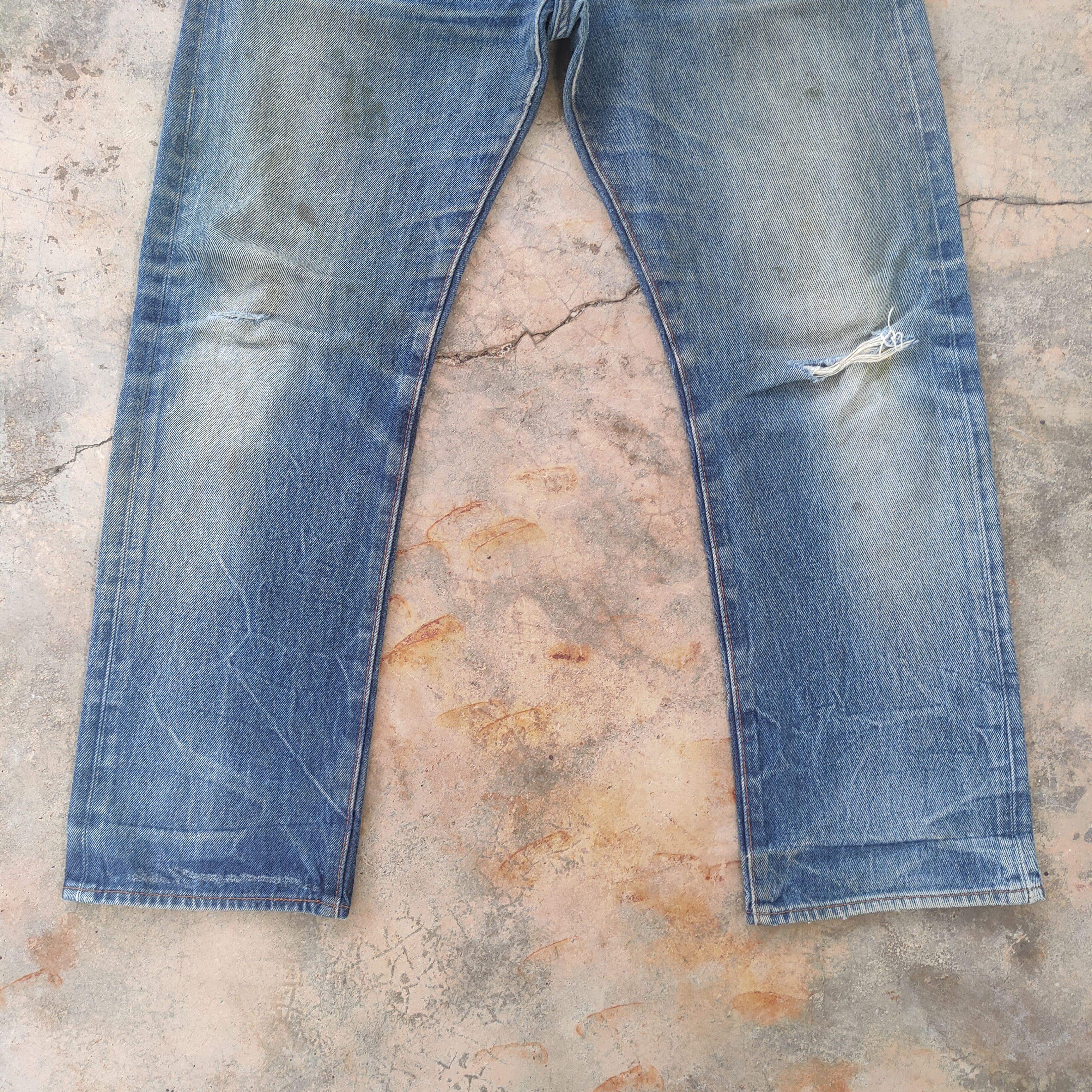 Levi's W37 LEVI'S 501 DISTRESSED FADED JEANS PANTS Size US 37 - 5 Thumbnail