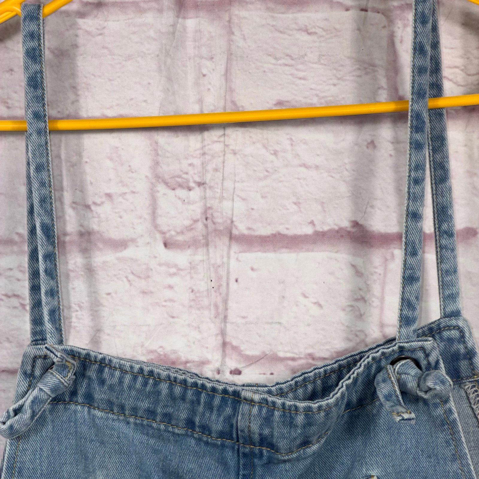 Cyderhouse Cider Women’s Large Denim Overalls Shorts Size 36" / US 14 / IT 50 - 5 Thumbnail