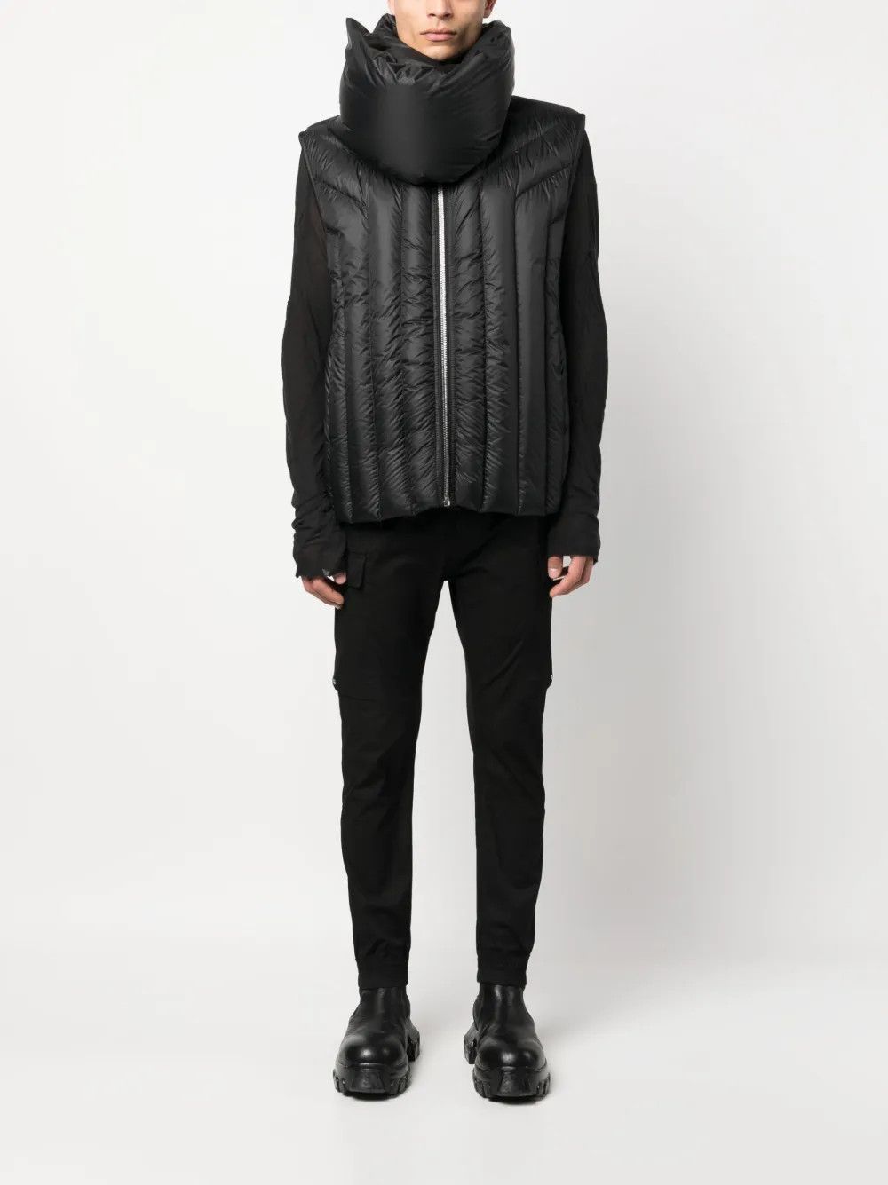 Rick Owens o1y0325 Shell Vest in Black Size US M / EU 48-50 / 2 - 5 Thumbnail