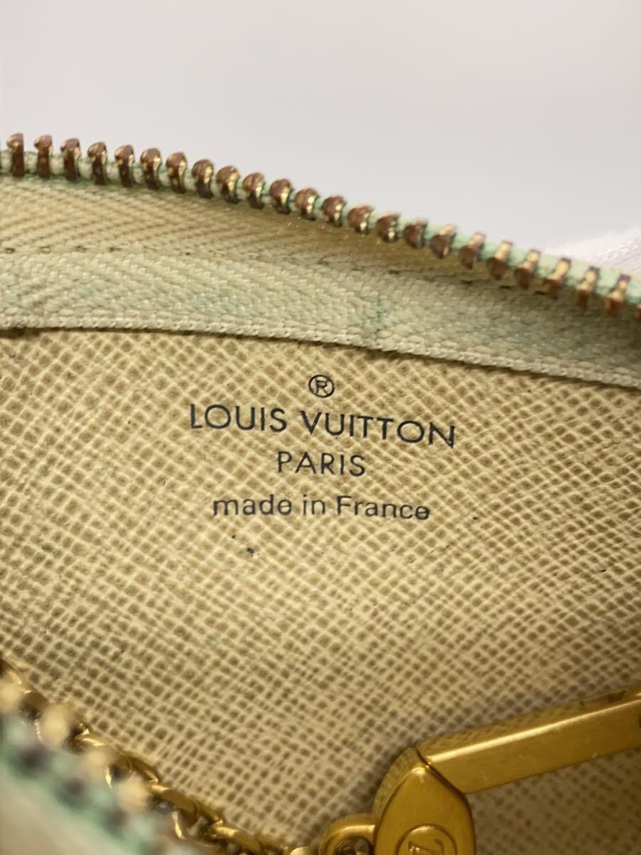 Louis Vuitton Louis Vuitton Damier Azur Pochette Cle White Size ONE SIZE - 3 Thumbnail