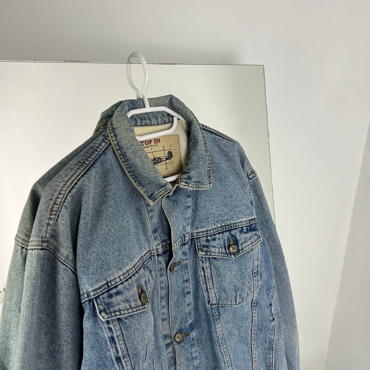 Vintage 90s Denim Vintage Jacket Made in Italy Size US L / EU 52-54 / 3 - 2 Thumbnail