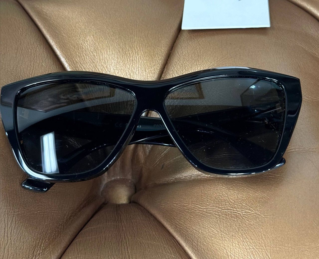 Bottega Veneta Bottega Veneta BV1092S Oversized Sunglasses Black Acetate Size ONE SIZE - 1 Thumbnail