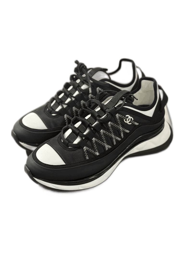 Chanel chanel 24b panda color sneakers Size US 15 / EU 48 - 1 Thumbnail