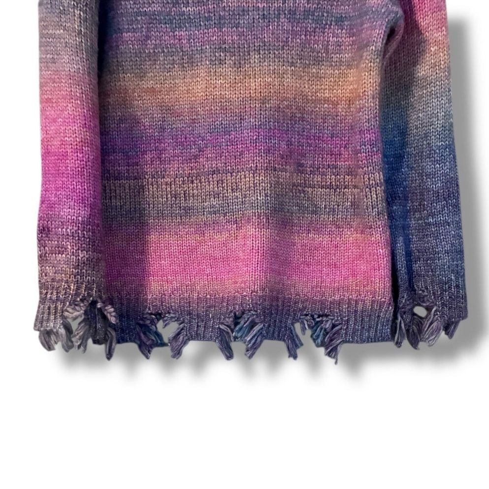 Other Sabrina Lauren distressed rainbow chunky knit sweater Size XL / US 12-14 / IT 48-50 - 4 Thumbnail